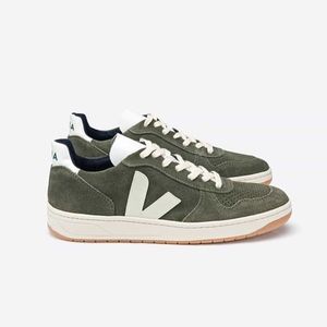 Veja V-10 Olive Green Suede Sneaker 42